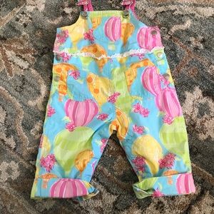 Lilly Pulitzer hot air balloon overalls 6-12 Month